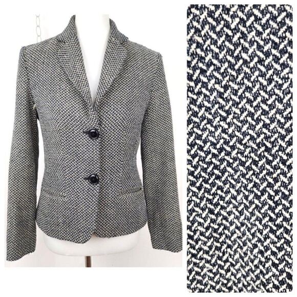 Kenar Two Button Brown Plaid Blazer Suit Jacket Womens Size 4 - Picture 1 of 7